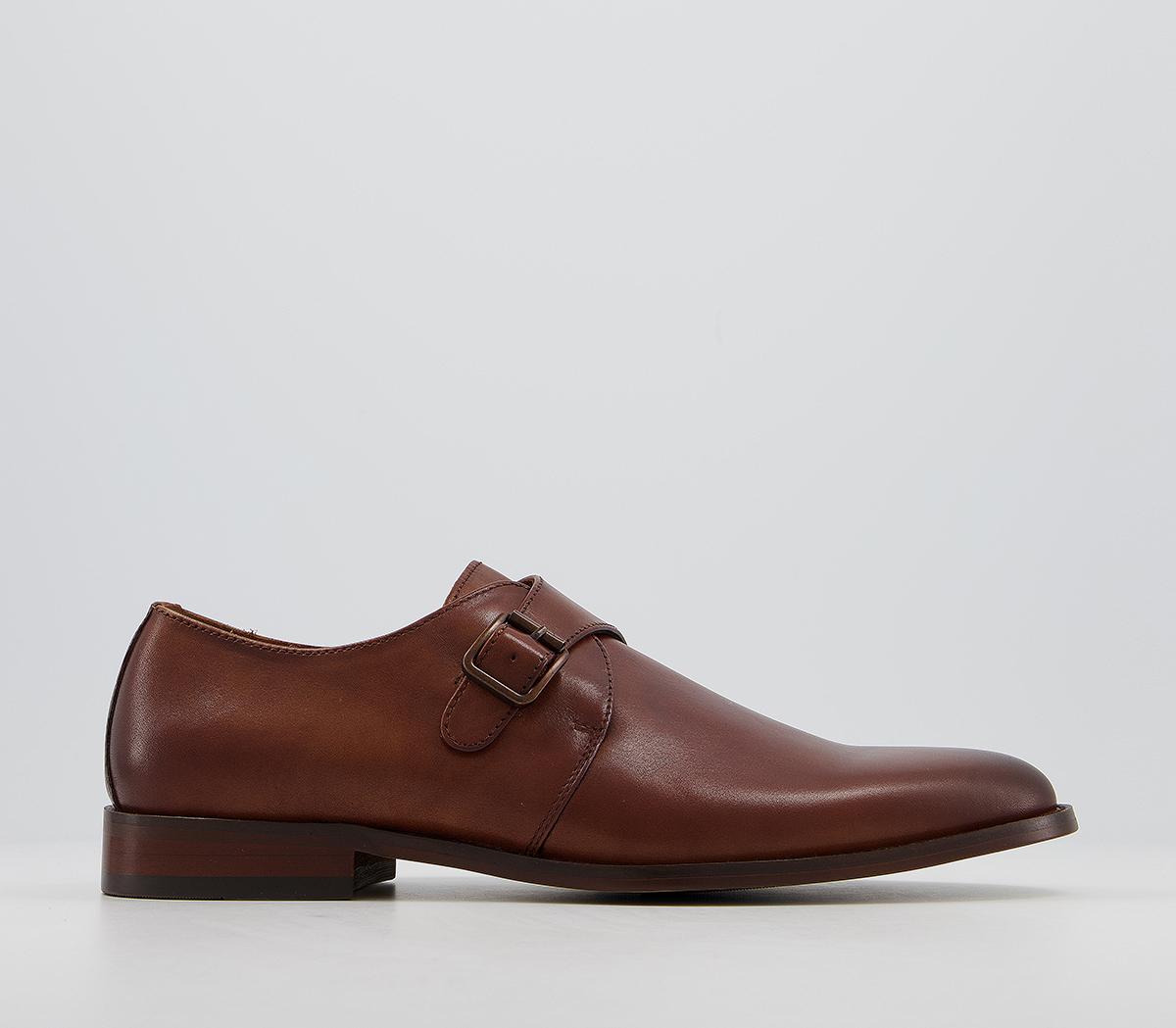 OFFICEMaster Single Strap Monk ShoesTan Leather