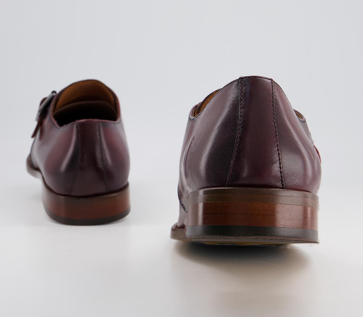 OFFICEMaster Single Strap Monk Shoes OFFICEMaster Single Strap Monk ShoesBurgundy Leather