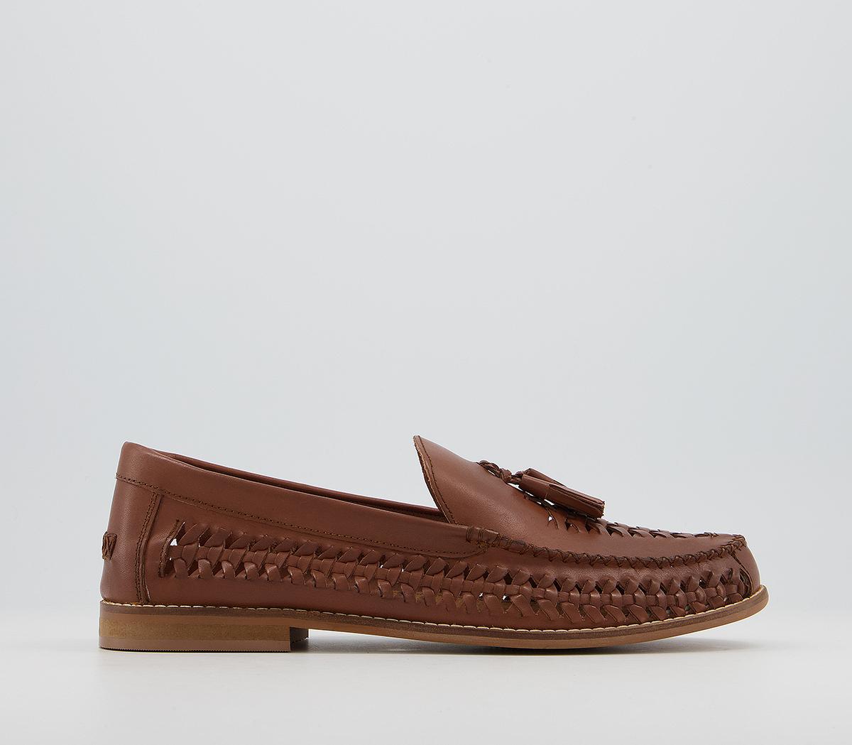 Mens hot sale loafers woven