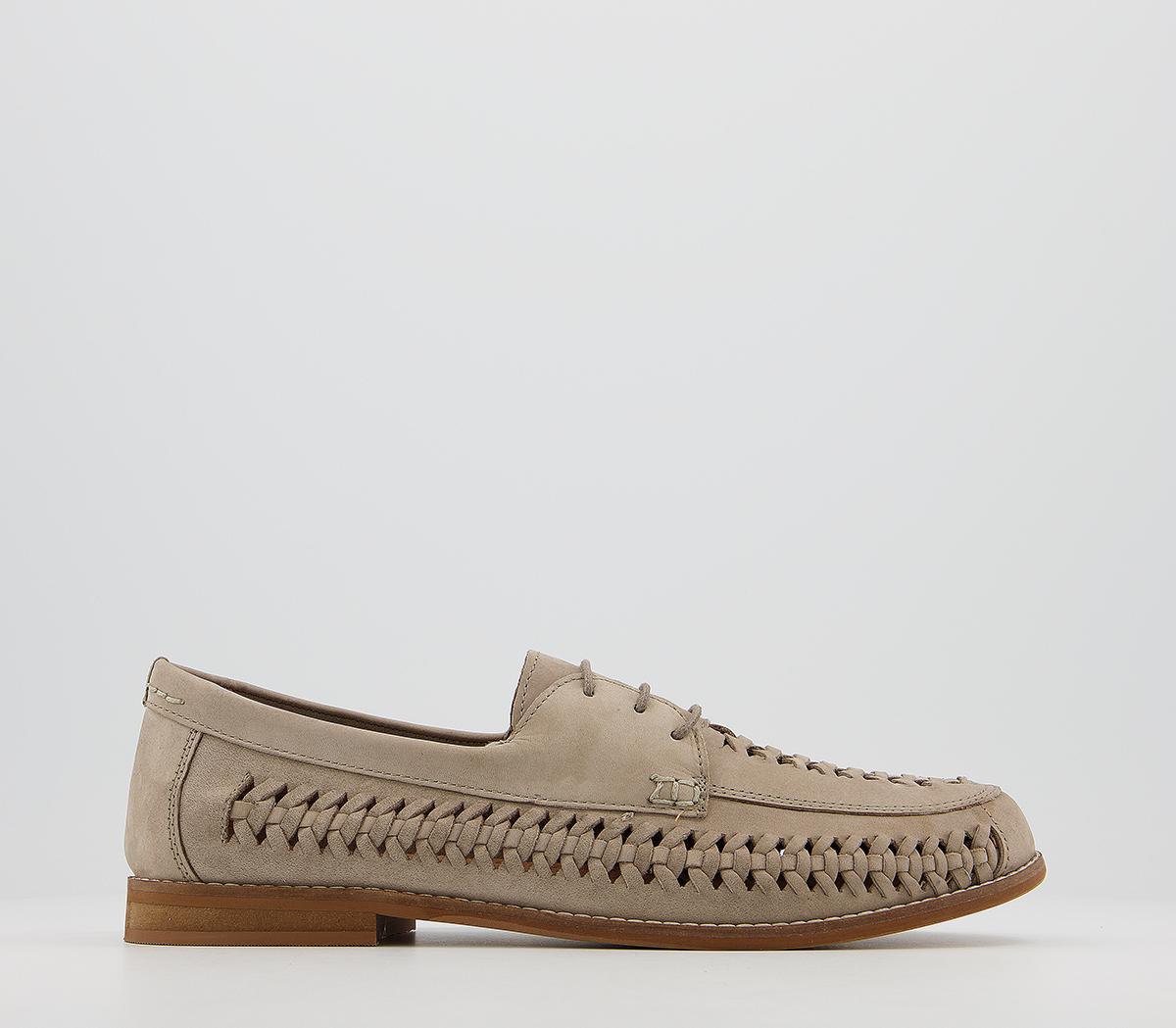 OFFICECamberwell Lace Up Woven DerbyGrey Nubuck