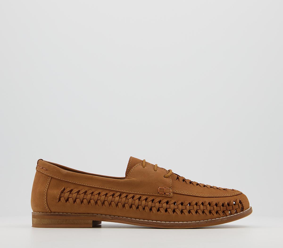 OFFICECamberwell Lace Up Woven DerbyTan Suede