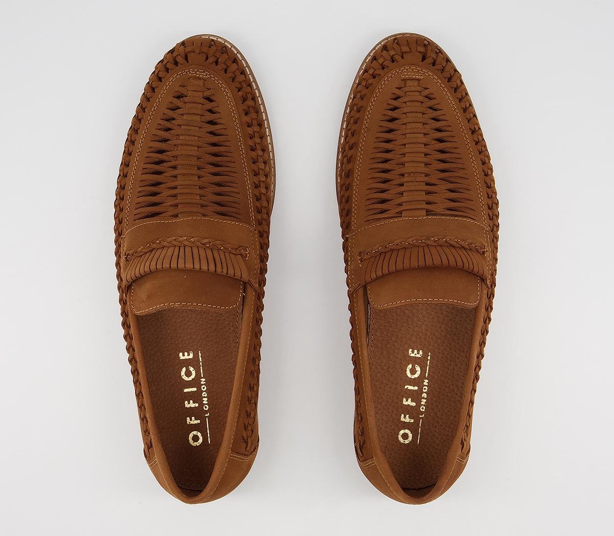 Office Chiswick Woven Saddle Slip On Loafers Office Chiswick Woven Saddle Slip On Loafers Tan Nubuck