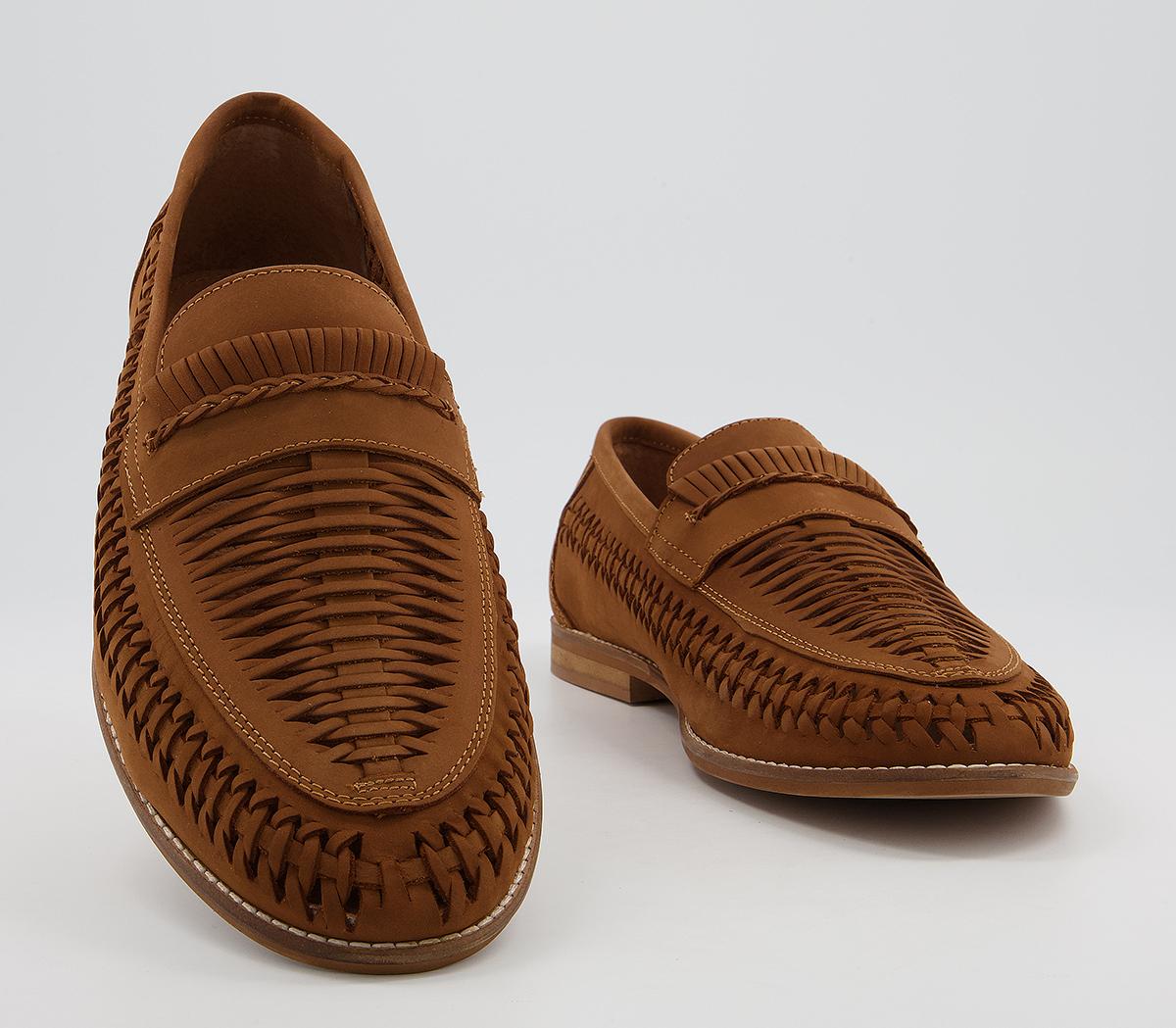 Office Chiswick Woven Saddle Slip On Loafers Office Chiswick Woven Saddle Slip On Loafers Tan Nubuck