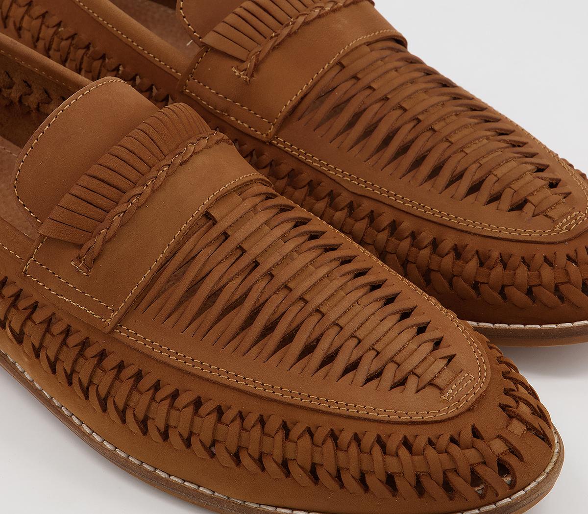 molina woven leather loafers