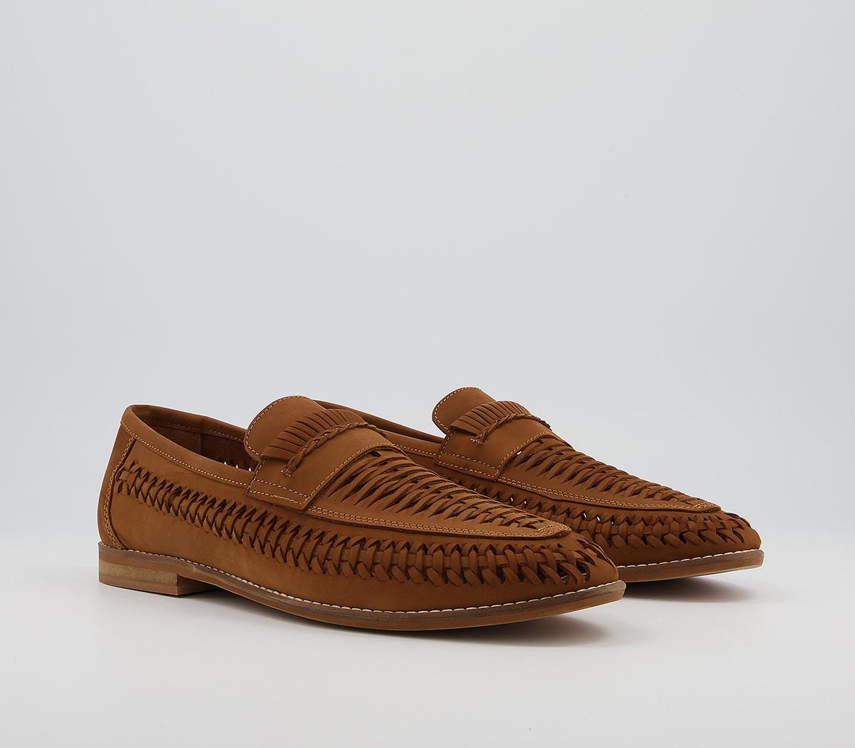 Office Chiswick Woven Saddle Slip On Loafers Office Chiswick Woven Saddle Slip On Loafers Tan Nubuck