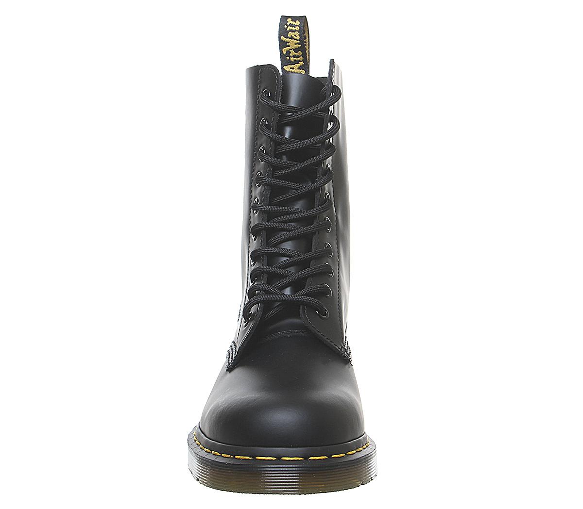 Dr Martens 1490 10 Eye Boot Black Womens Ankle Boots 5981