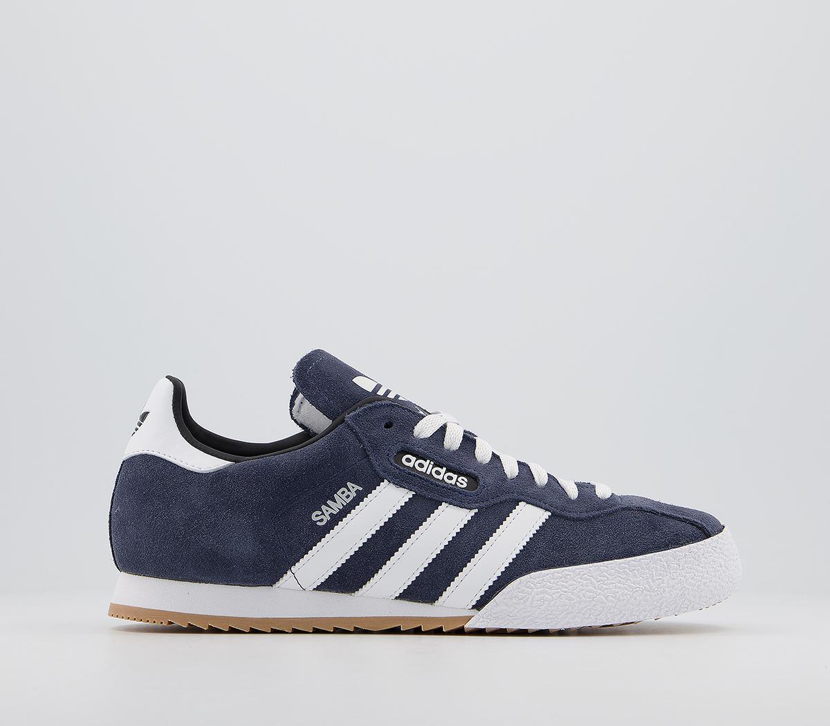 mens adidas samba trainers blue