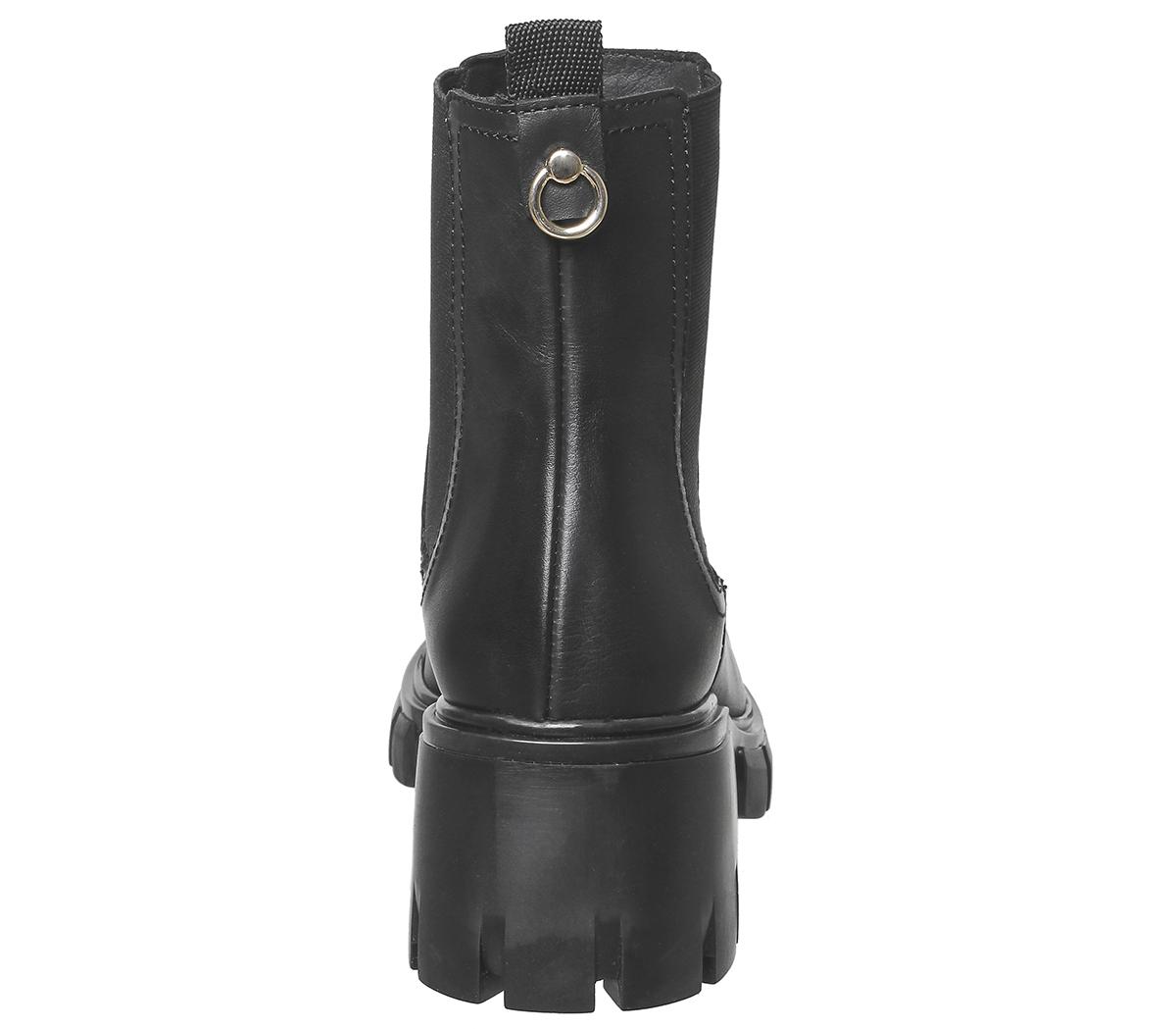 OFFICE Adelaide Chelsea Boots Black Leather Women's Ankle Boots