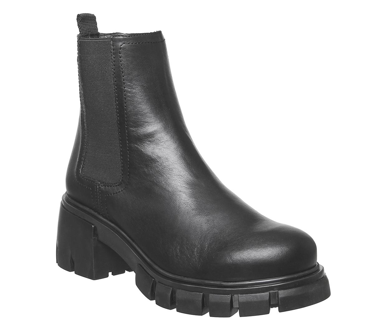 OFFICE Adelaide Chelsea Boots Black Leather Women's Ankle Boots