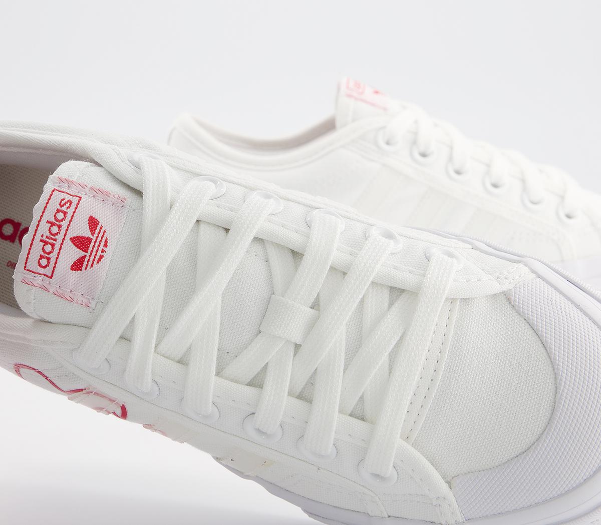 adidas Nizza Platform Trainers White Red Gum Women's Trainers