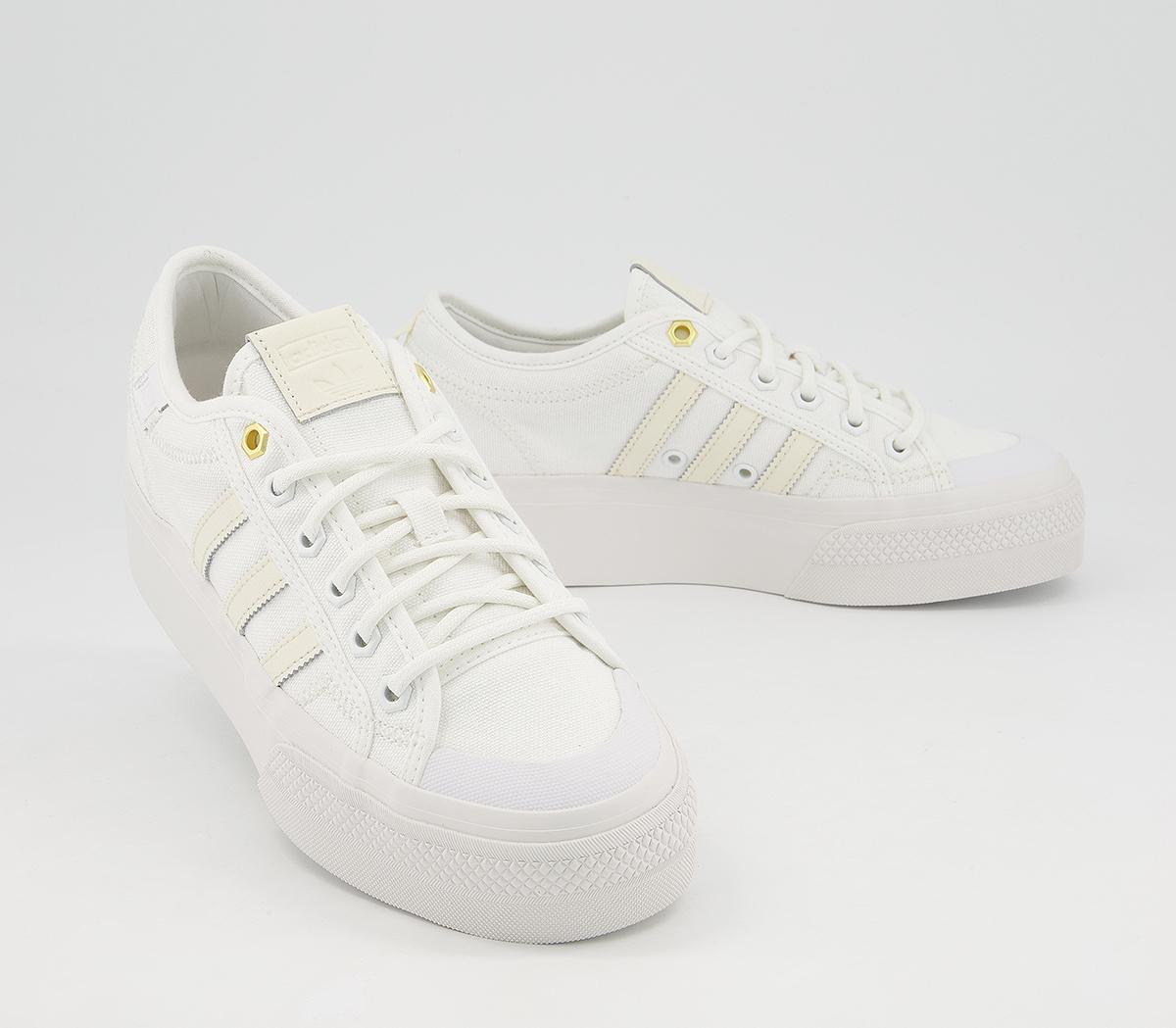adidas Nizza Platform Trainers adidas Nizza Platform Trainers White Crystal White Cream Tint
