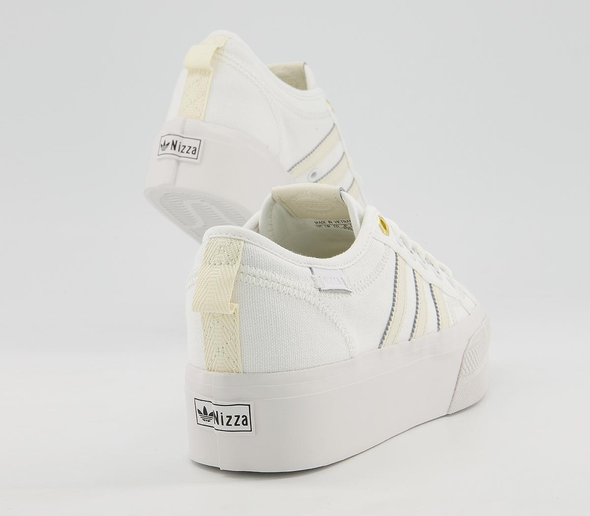 adidas Nizza Platform Trainers adidas Nizza Platform Trainers White Crystal White Cream Tint