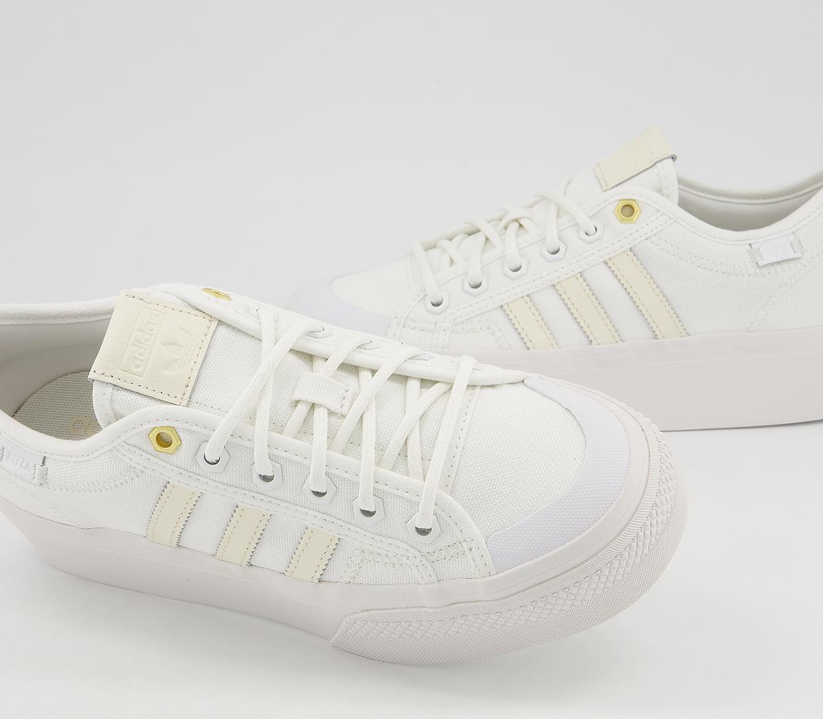 adidas Nizza Platform Trainers adidas Nizza Platform Trainers White Crystal White Cream Tint