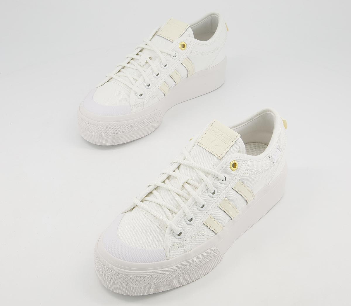 adidas Nizza Platform Trainers adidas Nizza Platform Trainers White Crystal White Cream Tint