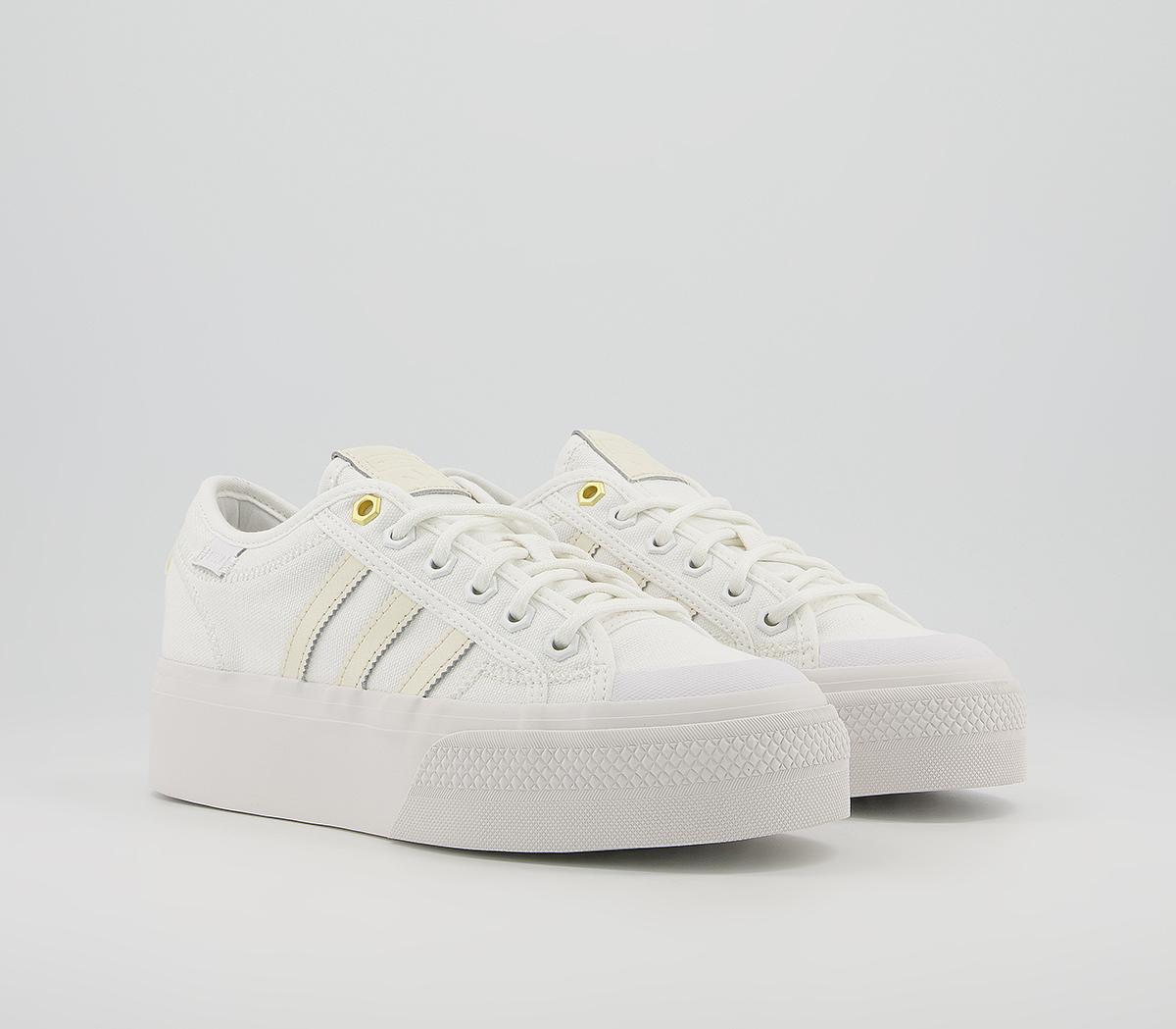 adidas Nizza Platform Trainers adidas Nizza Platform Trainers White Crystal White Cream Tint