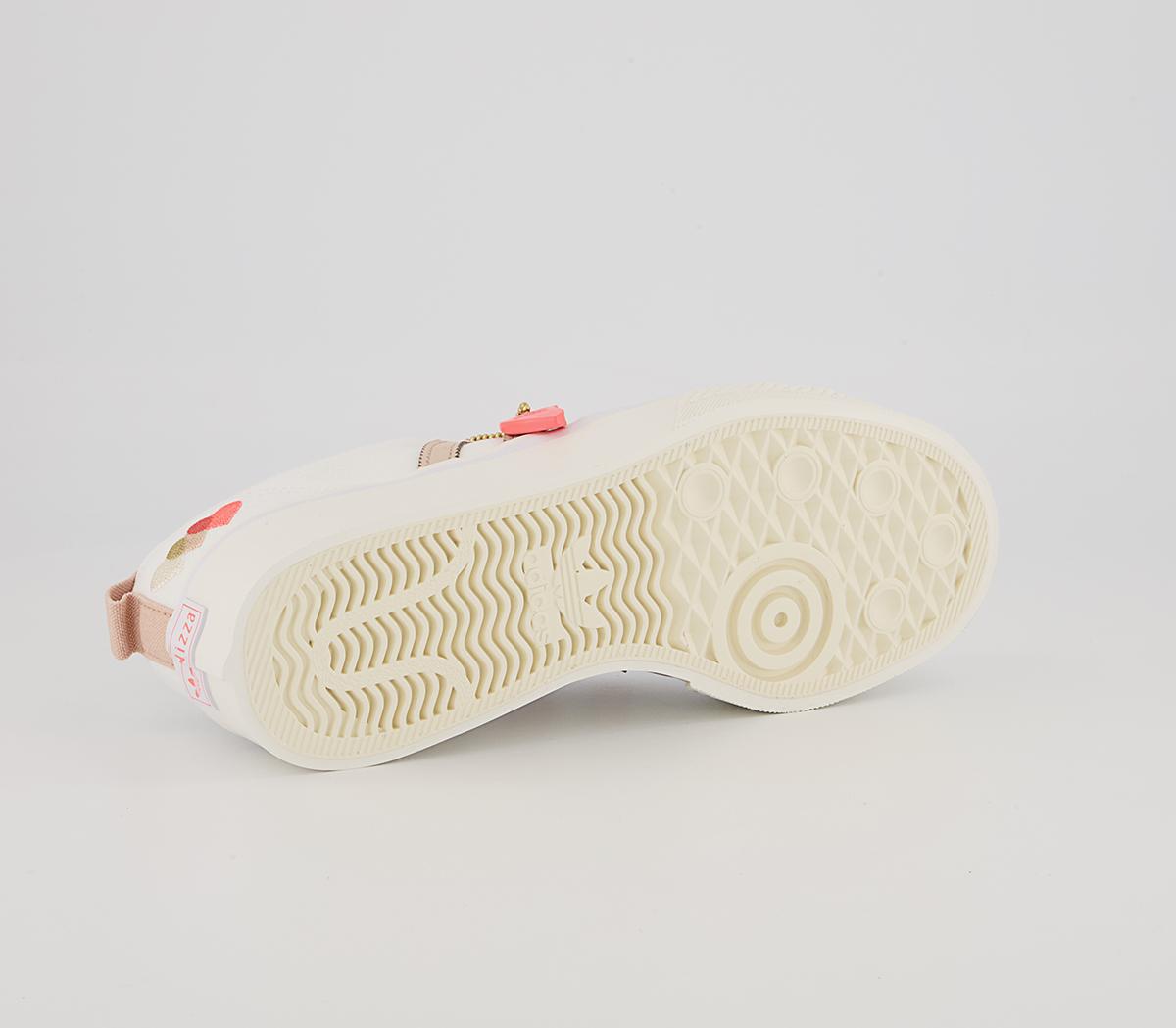 adidas Nizza Platform Trainers adidas Nizza Platform Trainers White Halo Blush Vivid Red