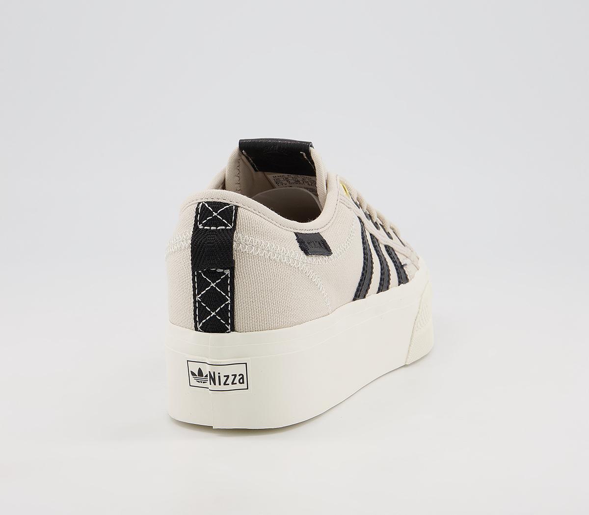 adidasNizza Platform TrainersClear Brown Off White Black