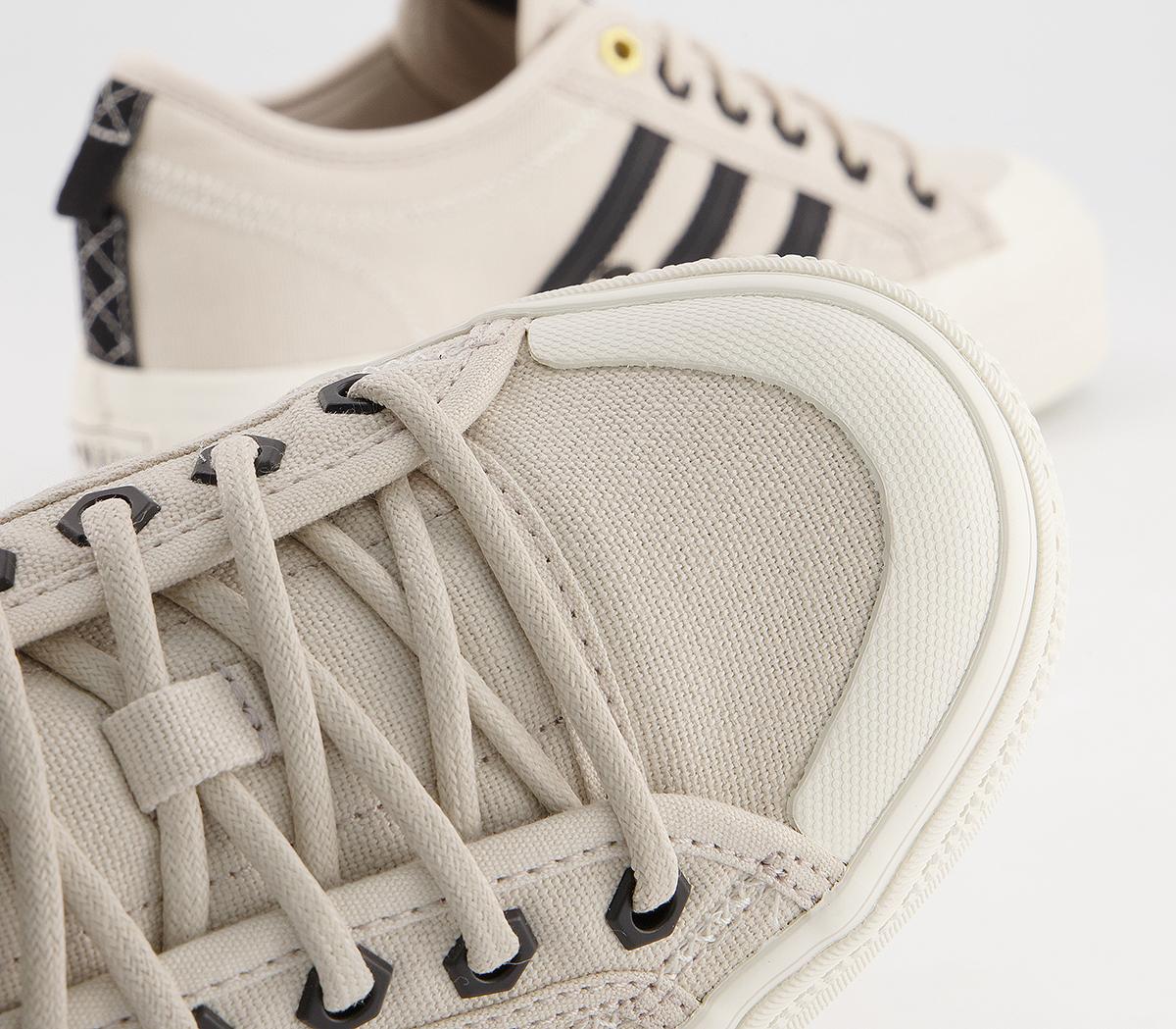 adidasNizza Platform TrainersClear Brown Off White Black