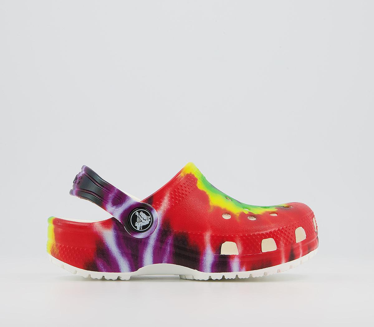 Kids tie dye outlet crocs