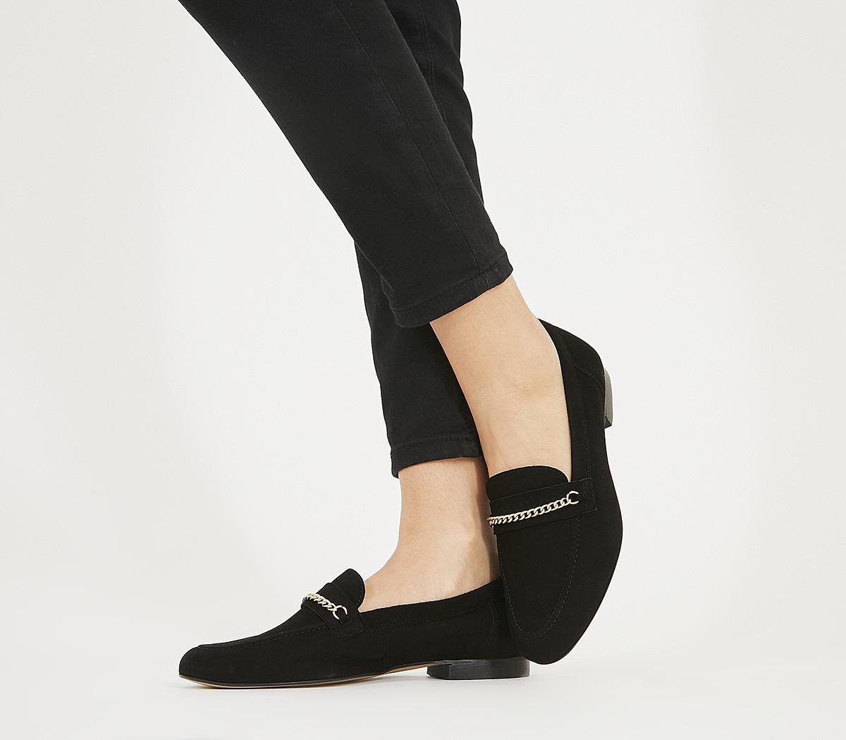 OFFICEFasinate Chain LoafersBlack Suede