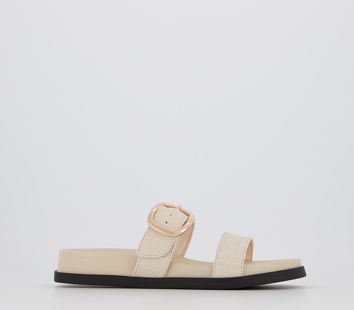 OFFICESynthia Footbed SandalsOff White Croc