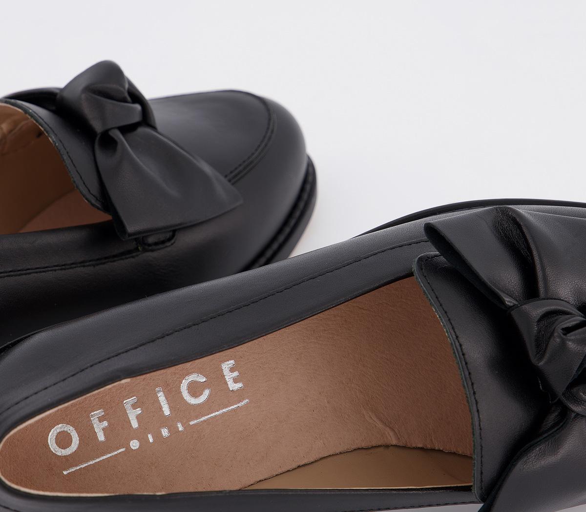 OFFICEFederal- Bow LoaferBlack Leather