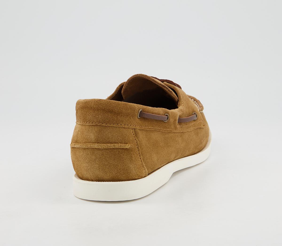 OFFICE Cabin Boat Shoes Tan Suede Men's Casual Shoes