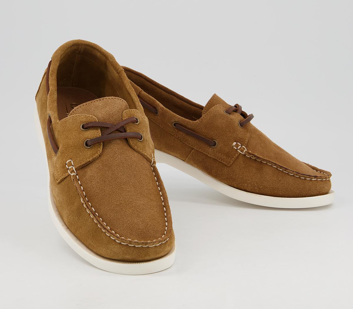 OFFICE Cabin Boat Shoes Tan Suede Men's Casual Shoes