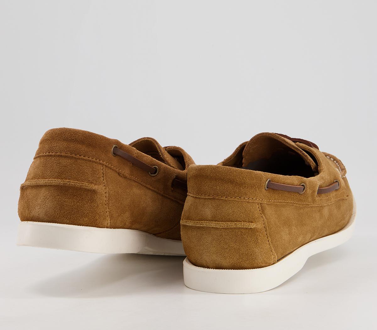 OFFICE Cabin Boat Shoes Tan Suede Men's Casual Shoes