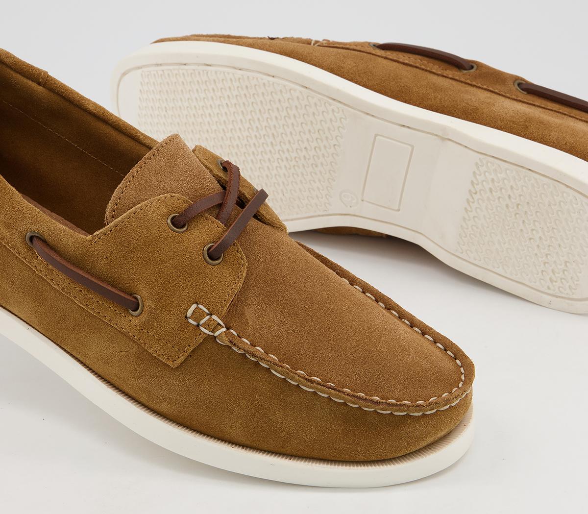 OFFICE Cabin Boat Shoes Tan Suede Men's Casual Shoes