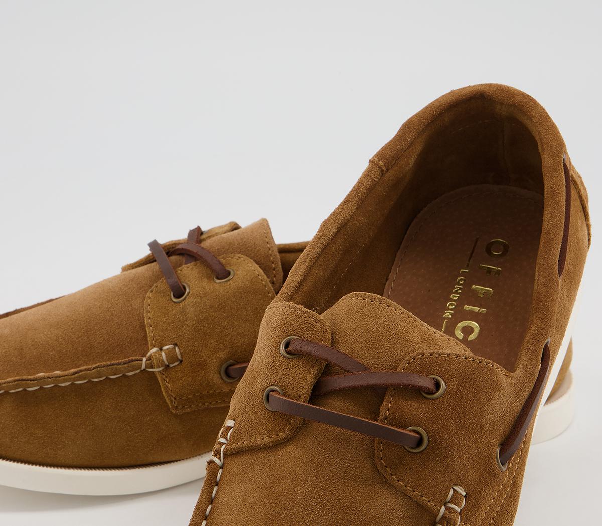 OFFICE Cabin Boat Shoes Tan Suede Men's Casual Shoes