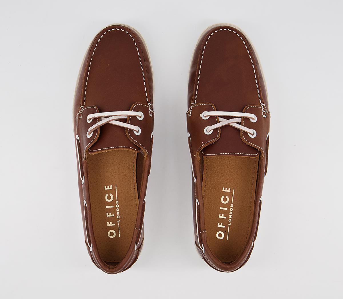Office Cabin Boat Shoes Office Cabin Boat Shoes Brown Leather