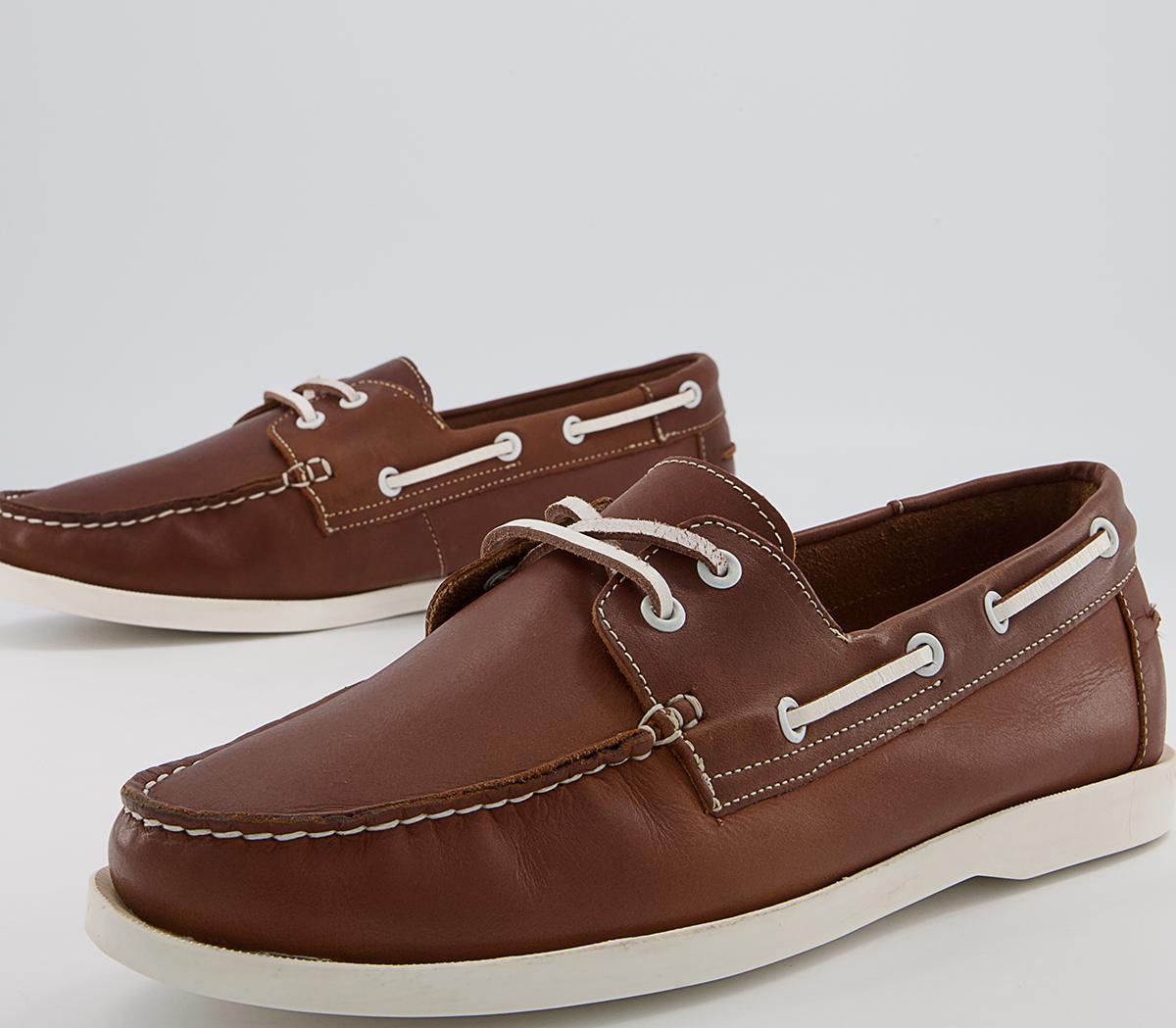 Office Cabin Boat Shoes Office Cabin Boat Shoes Brown Leather