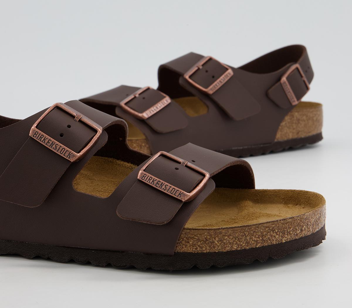 BIRKENSTOCK Milano Sandals Dark Brown - Men’s Sandals