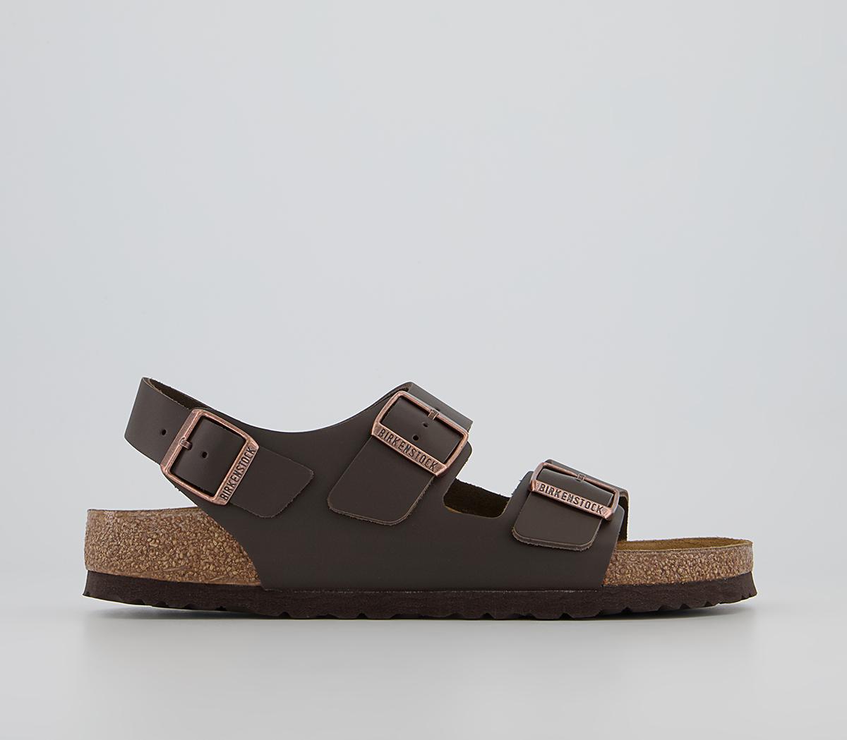 Milano Sandals Dark Dark Brown