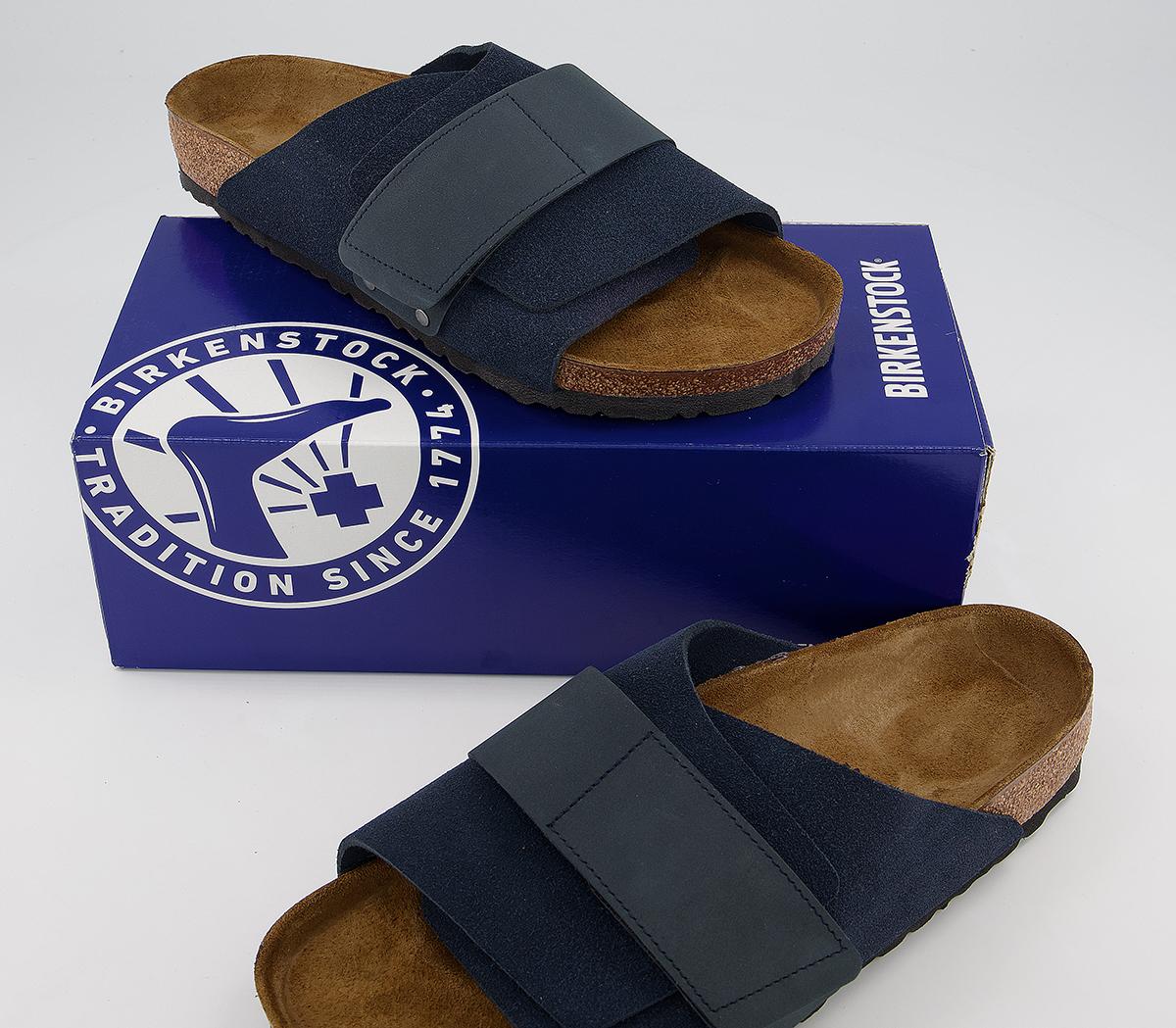Birkenstock Kyoto Navy Suede Leather Sandals 1 Strap Regular Fit  EU 45 Mens 12 BIRKENSTOCK Kyoto Sandals Navy - Men main image 3