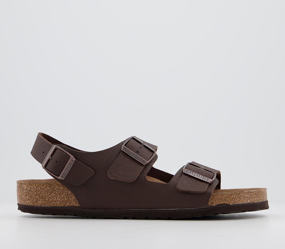 BIRKENSTOCK Milano Saddle Matt Brown Vegan Men s Sandals