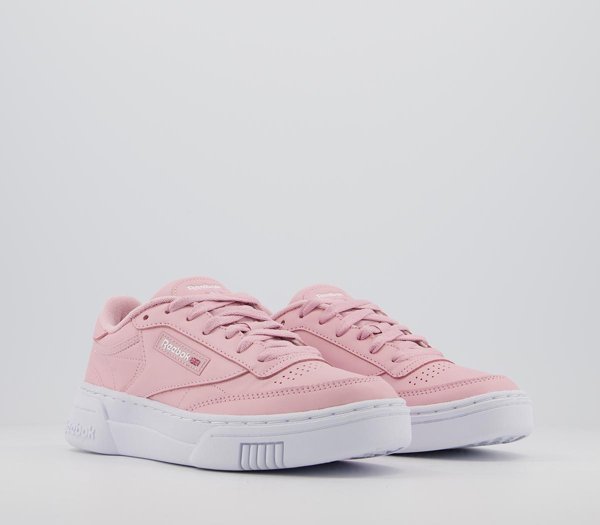 Reebok Club C Stacked Trainers Classic Pink Classic Pink White - Women ...