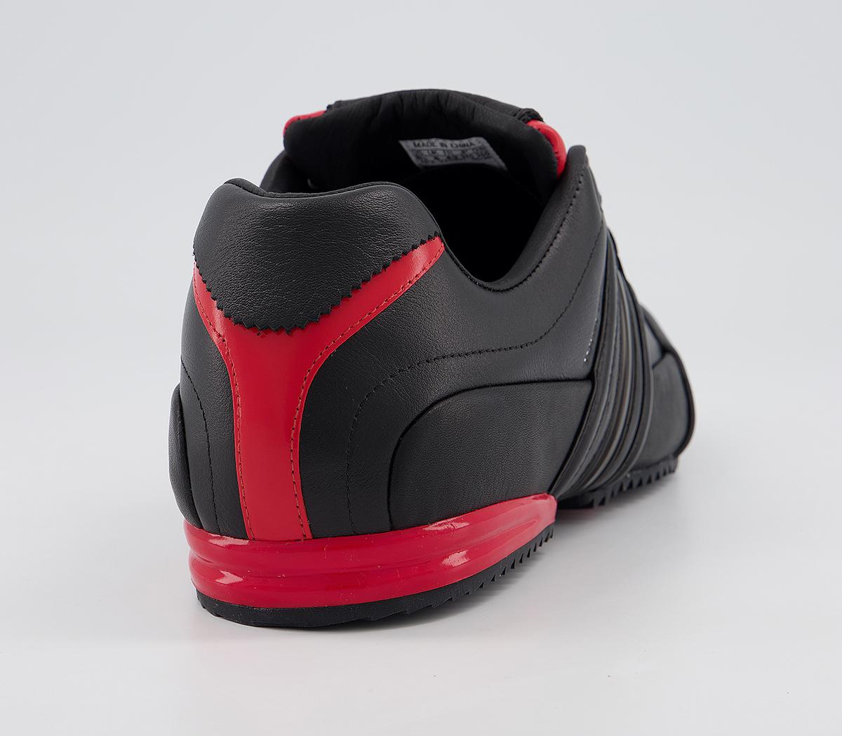 black and red y3 trainers