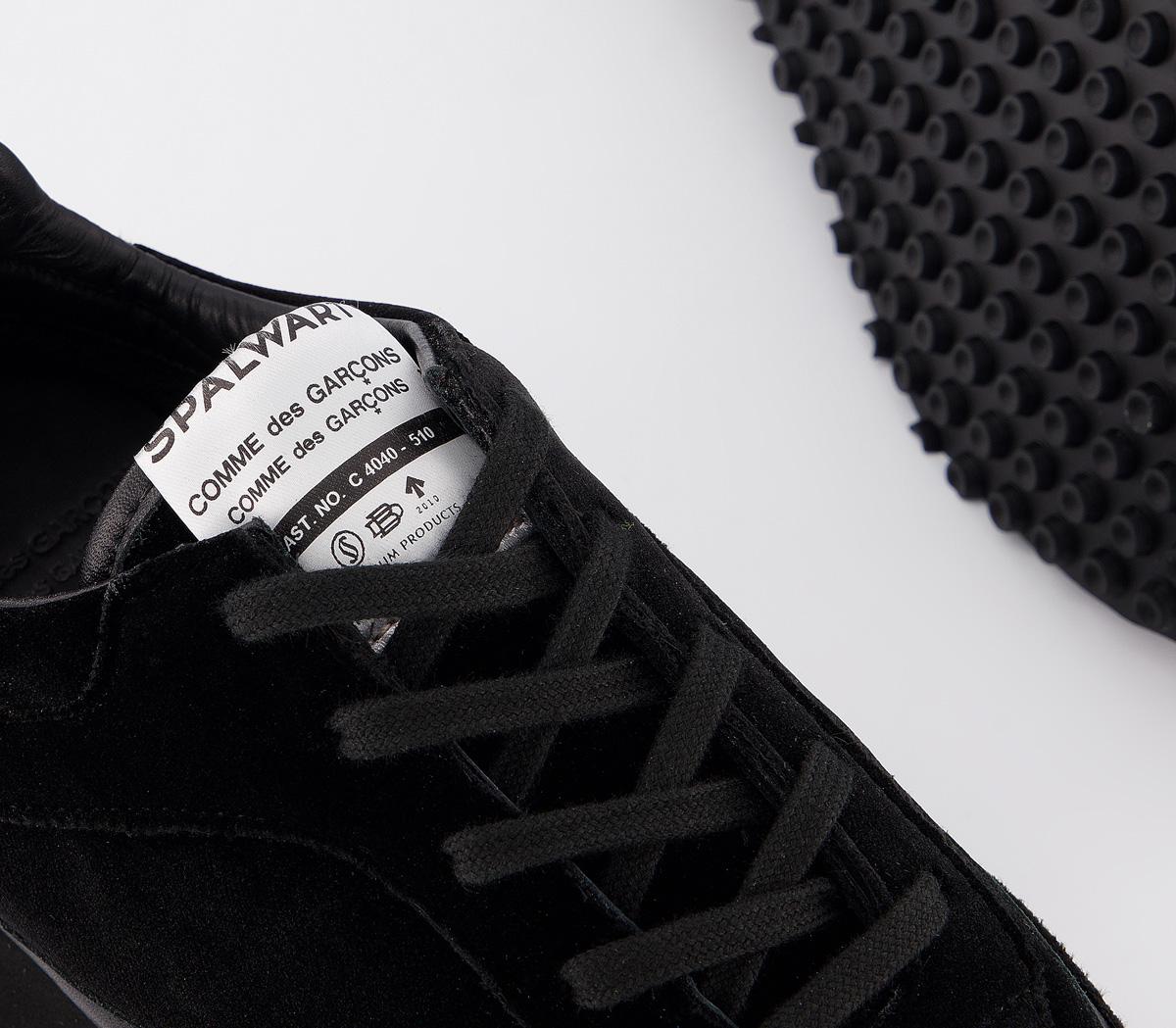 Comme Des Garcons Cdg X Spalwart Velvet Tempo Trainers Black