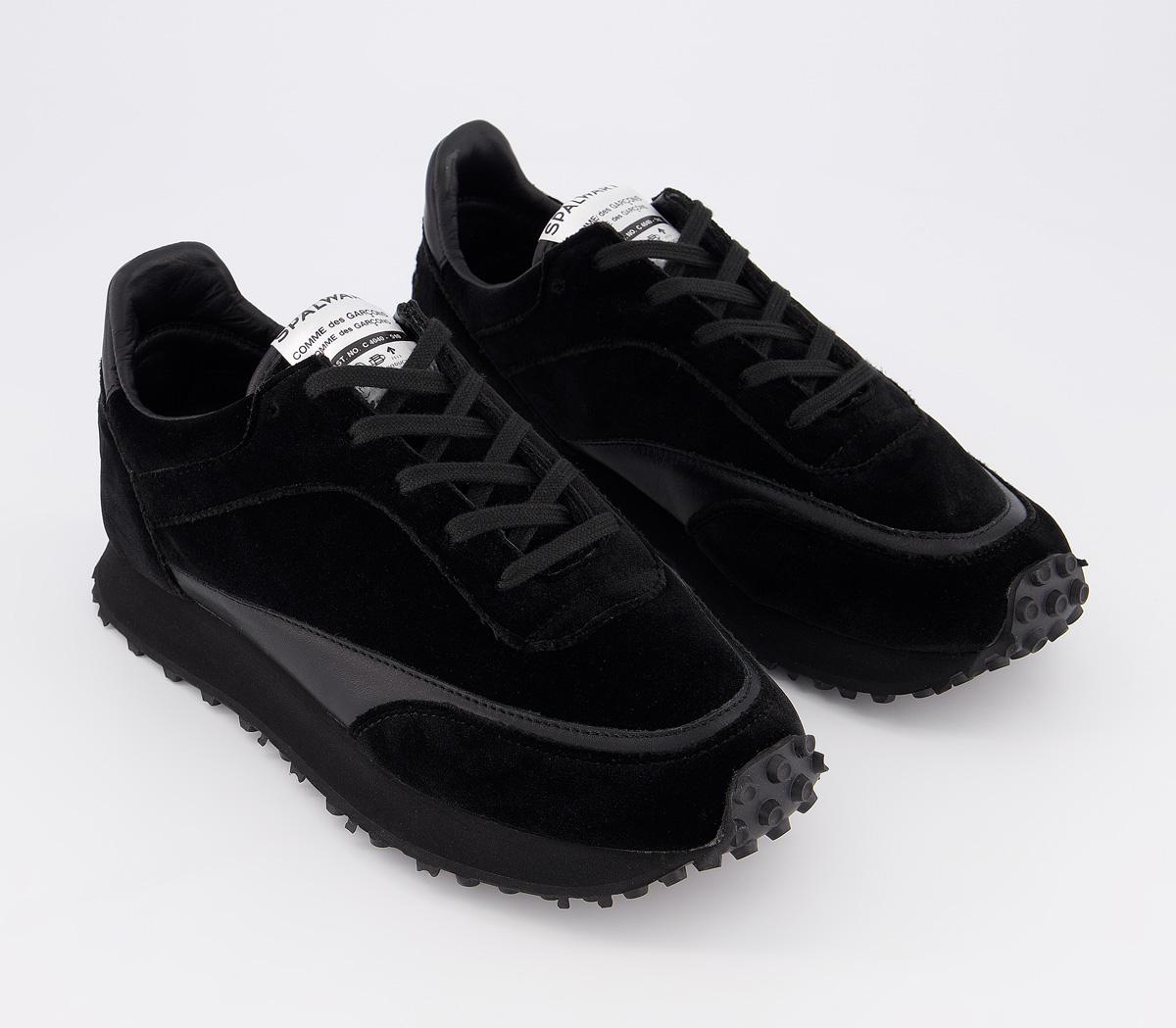 Comme Des Garcons Cdg X Spalwart Velvet Tempo Trainers Black