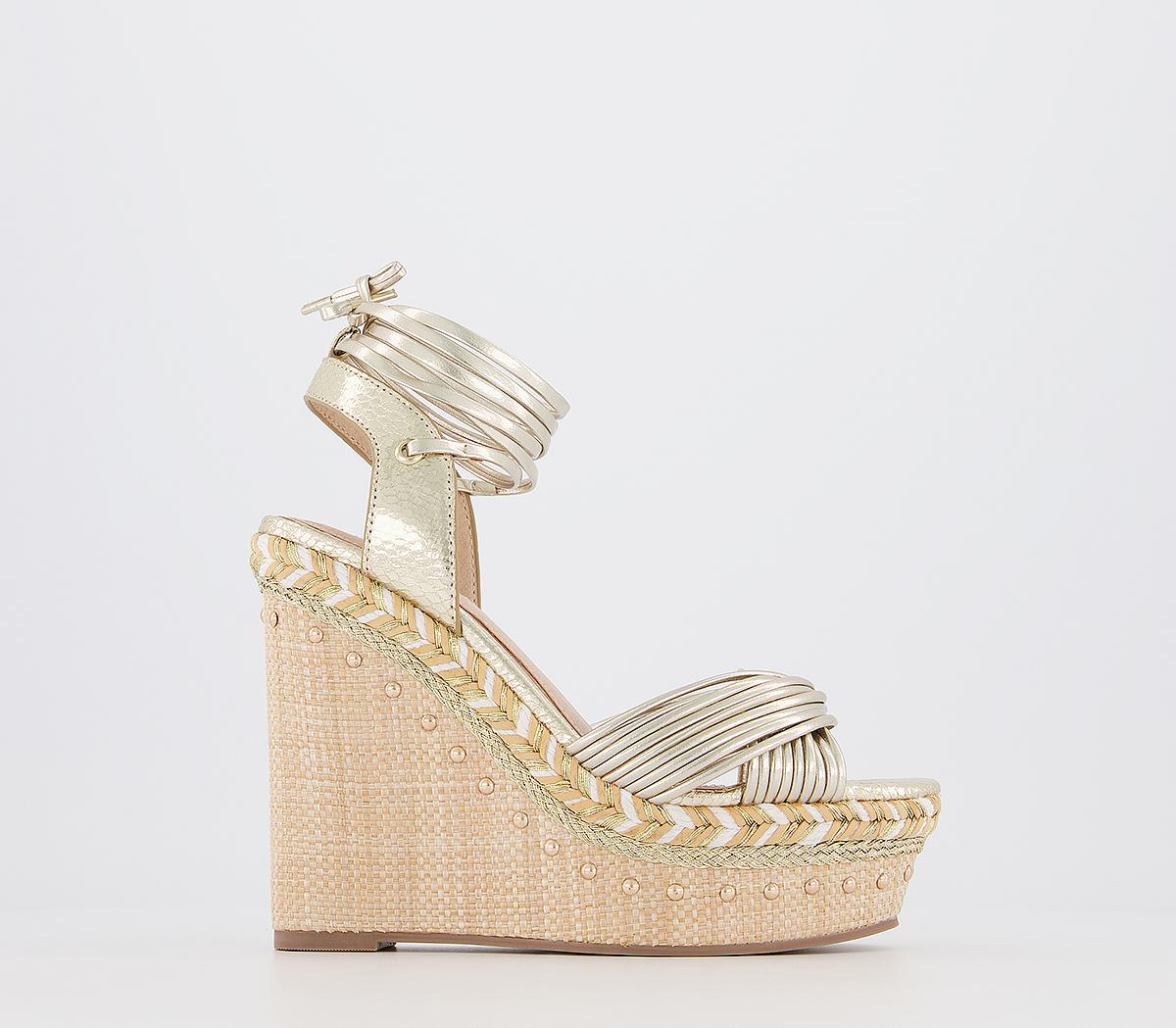 Gold 2024 tie wedges