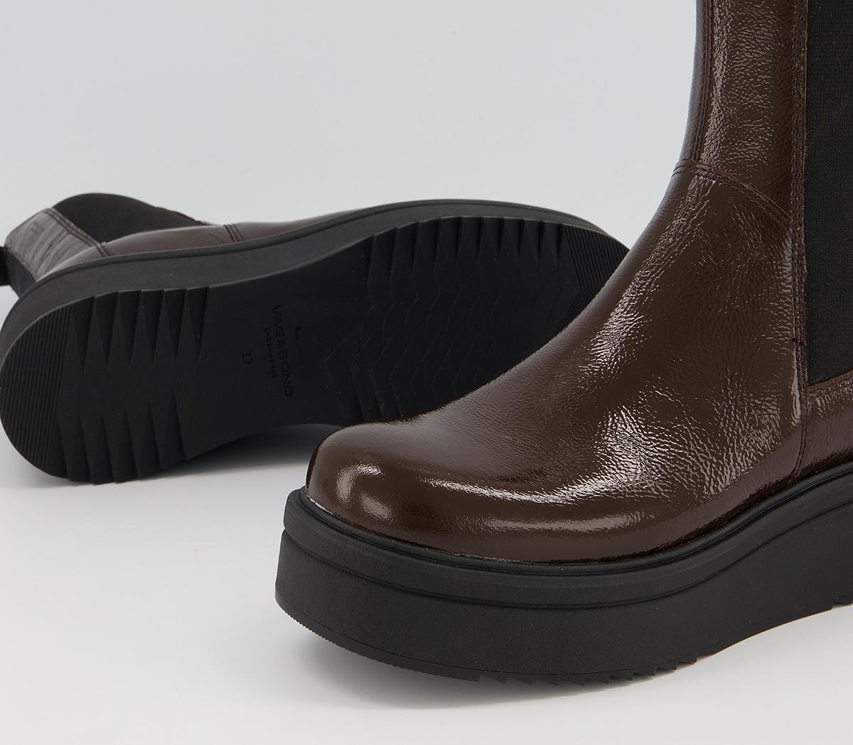 Vagabond Shoemakers Tara High Boots Vagabond Shoemakers Tara High Boots Brown Patent