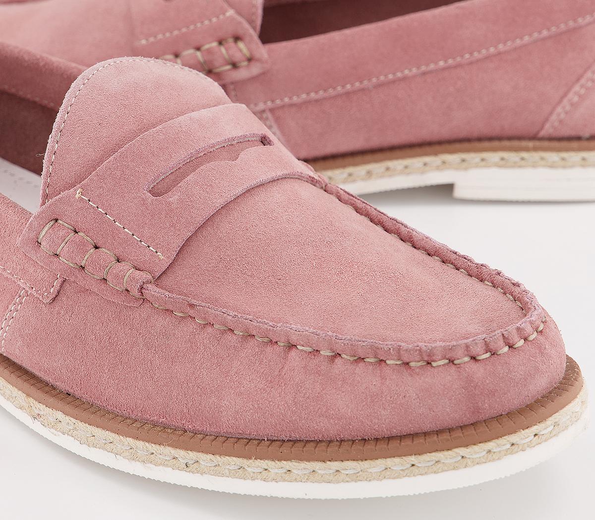 OFFICE Claud Penny Loafers Pink Suede Men's Casual Shoes