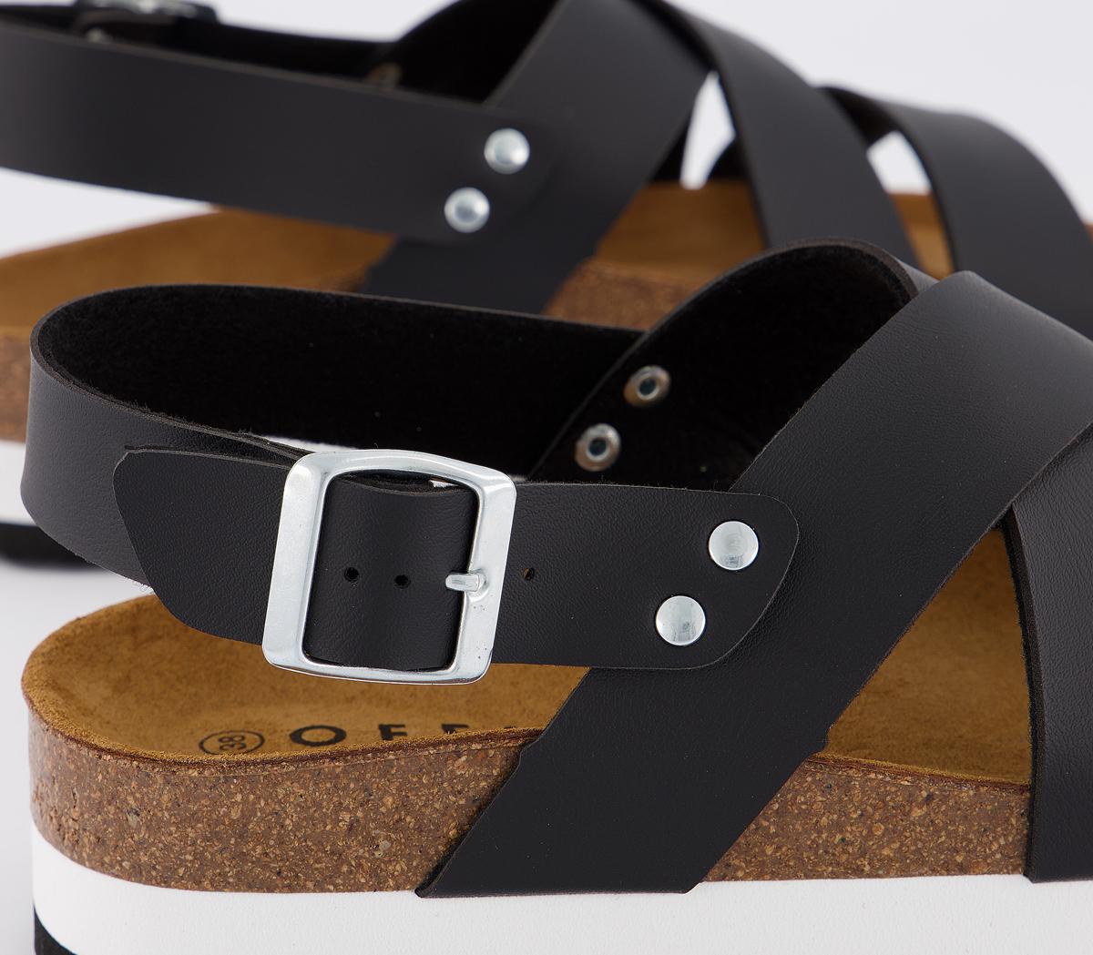 OFFICESkyline Footbed SandalsBlack
