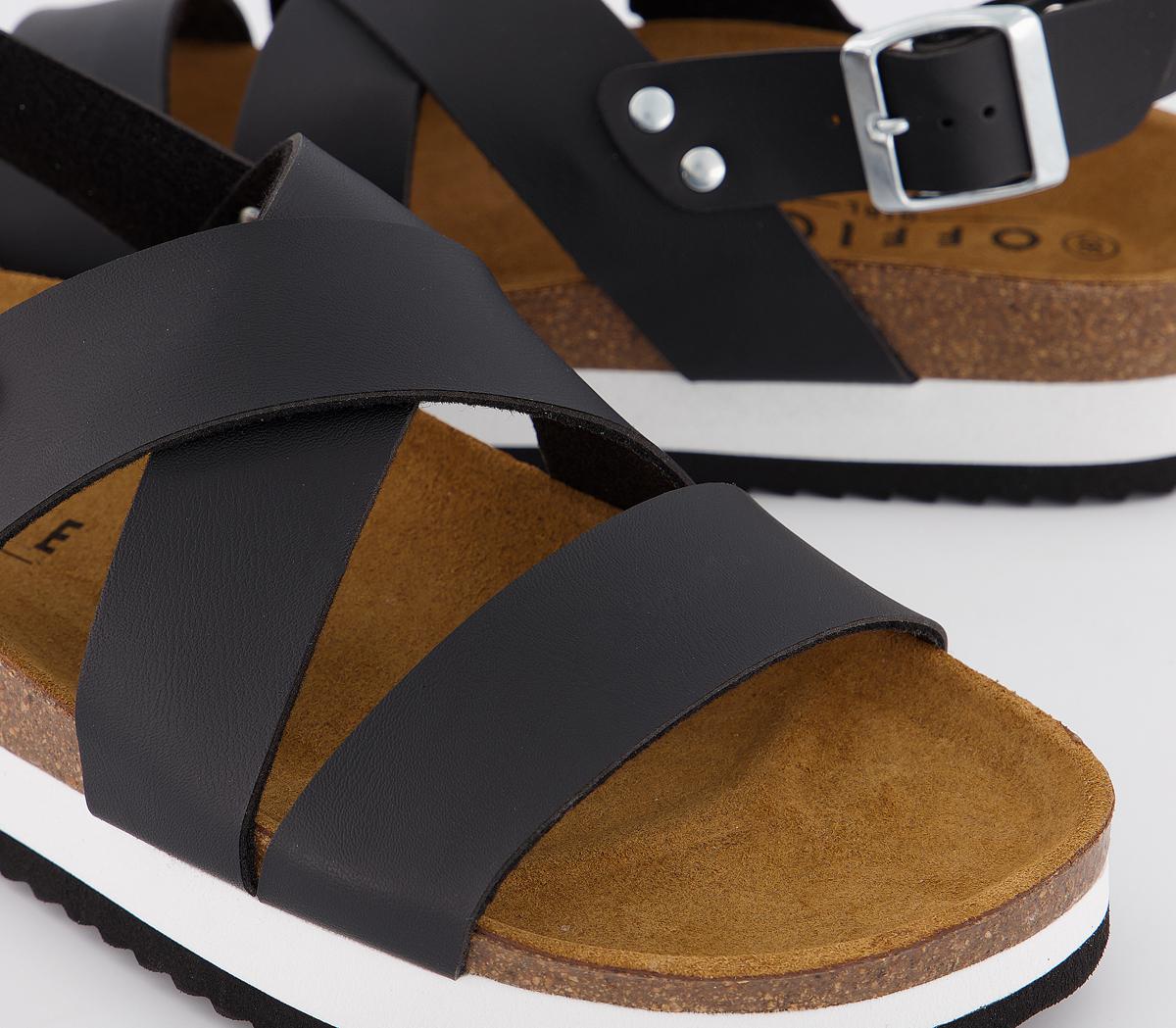 OFFICESkyline Footbed SandalsBlack