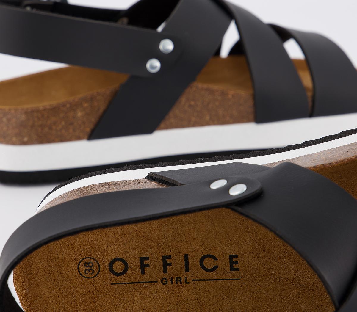 OFFICESkyline Footbed SandalsBlack