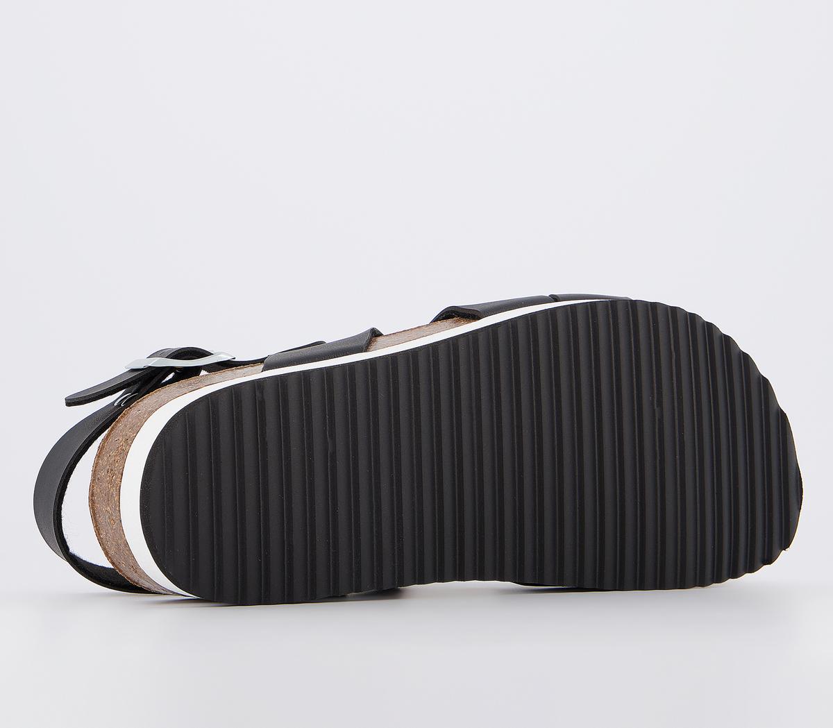 OFFICESkyline Footbed SandalsBlack