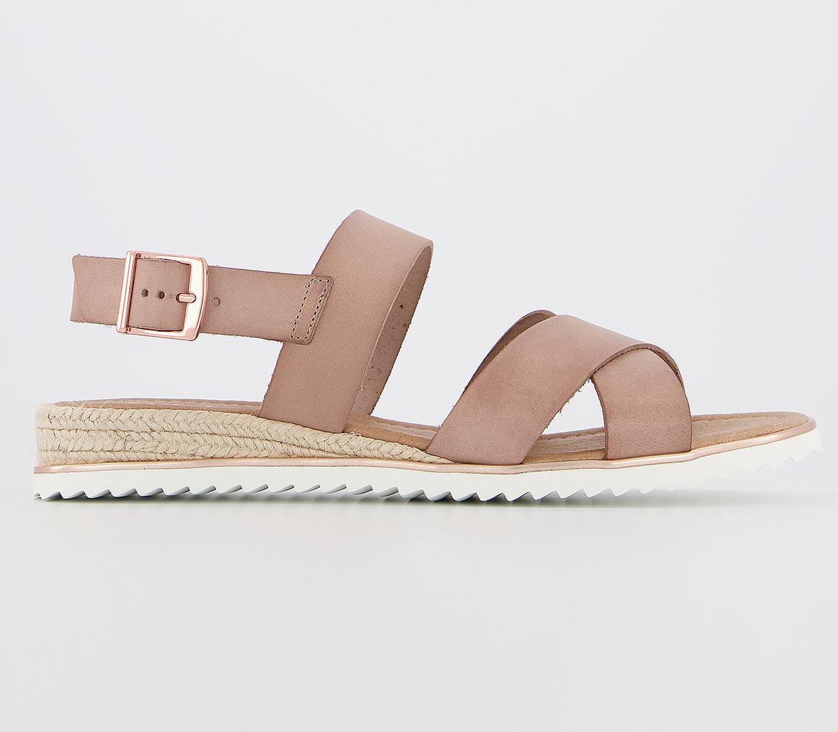 OFFICE Selena Espadrille With Eva Sole Sandal Beige Leather