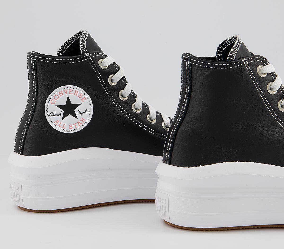 Converse All Star Move Platform Trainers Converse All Star Move Platform Trainers Black White Lthr